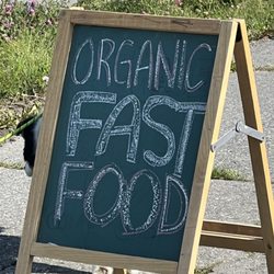 Crunchy's Real Food - Street signage
