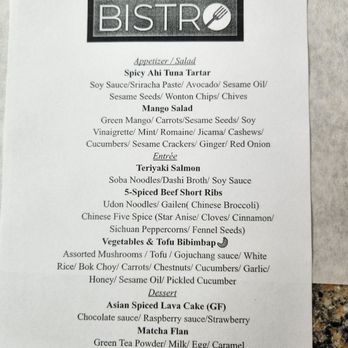 LBCC Bistro - Menu - Cooking Schools Near Me - Long Beach, California