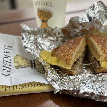 The Model Bakery - Classic sausage on house made english muffin - Bakeries Near Me - Napa, California
