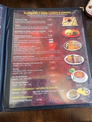 Menu photo 1 El Pueblito Mexican Restaurant Placentia, CA Menu photo 1 El Pueblito Mexican Restaurant Placentia, CA