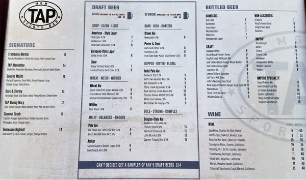 Menu photo 8 TAP Sports Bar Springfield, MA Menu photo 8 TAP Sports Bar Springfield, MA