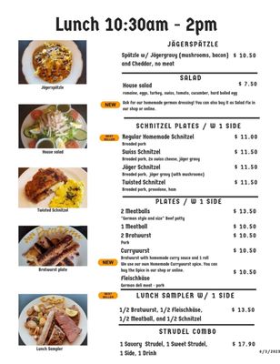 Menu photo 1 JB's German Restaurant and Bakery  Corpus Christi, TX