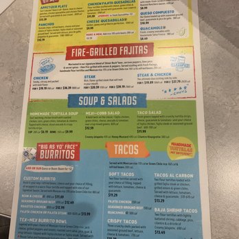 Chuy's - Menu 2-19-26 - Tex-Mex Near Me - Abilene, Texas