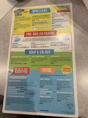 Menu photo 2 Chuy's Abilene, TX