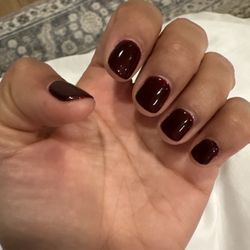 Lush Lacquer Nail Bar - Gel manicure - I didn't even pick a polish. Just told her I wanted a deep burgundy. She knew exactly what I meant.