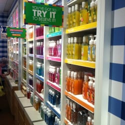 Bath & Body Works - Walls and walls of scented products.