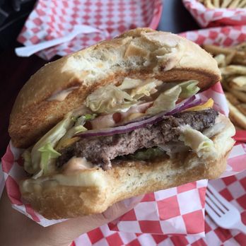 J's Burgers - Cheeseburger with everything on it! - Burgers Near Me - Paso Robles, California