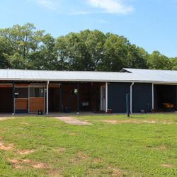 Five stall barn, two stalls available for horse guests