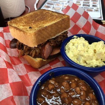 Alyssa Jeanine Photography - Boss Hog: Bologna, sausage, Pork barbecue, Bacon and cheese on Texas Toast!!!!! Potato salad and Backed Beans. - Photographers Near Me