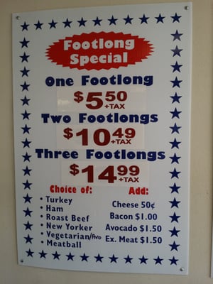 Menu photo 7 Subs of USA Yucaipa, CA Menu photo 7 Subs of USA Yucaipa, CA