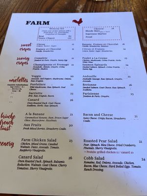 Menu photo 1 FARM Palm Springs, CA