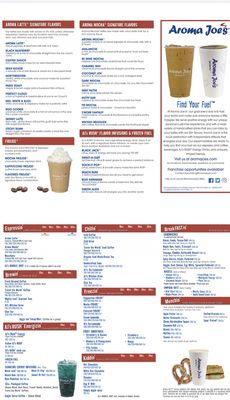 Menu photo 1 Aroma Joe's Hampton, NH
