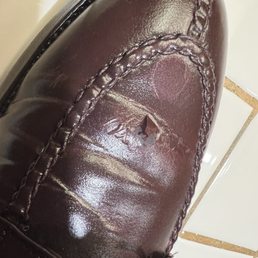 The Carmel Valley location may be good at shoe repair but it looks like they put a "spray shine" on my Alden shell cordovan shoes. The Carmel Valley location may be good at shoe repair but it looks like they put a "spray shine" on my Alden shell cordovan shoes.