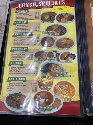 Menu photo 2 El Gran Tapatio Mexican Grill San Antonio, TX Menu photo 2 El Gran Tapatio Mexican Grill San Antonio, TX