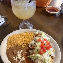 Los Molcajetes - Burrito Supreme + Texas Marg!!! A+