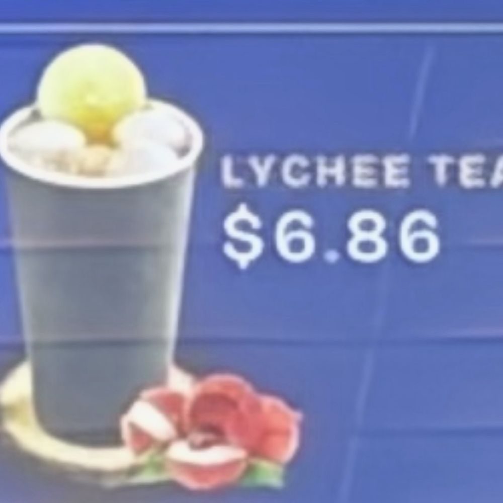 Gu Coffee & Tea - I only found 2 lychees...at the very bottom of the cup under 1/2 cup of ice and there was no slice of lime either - Coffee & Tea Near Me - Roseville, California