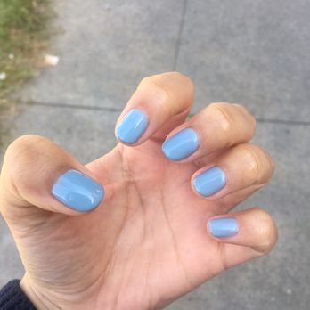 Primp and Tonic - Love this blue gel mani by Dara! - Hair Stylists Near Me - Santa Monica, California Primp and Tonic - Love this blue gel mani by Dara! - Hair Stylists Near Me - Santa Monica, California