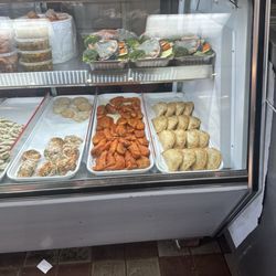 Mega Seafood ll Market - Shrimp Empanadas on the right.