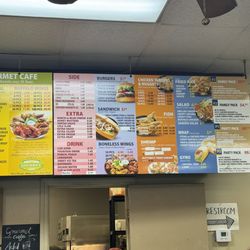 Gourmet Cafe & Subs - Menu