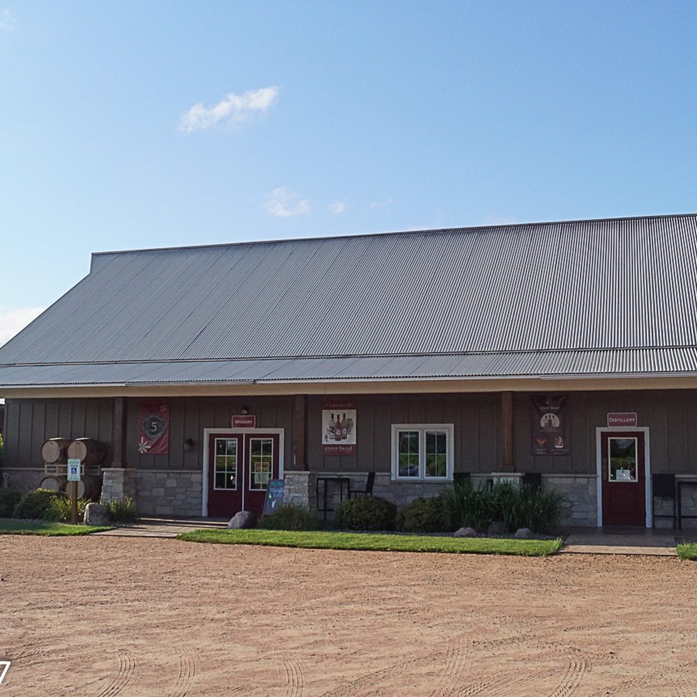 River Bend Winery & Distillery - Winery to the left, distillery to the right. The first of many decisions during your visit! - Wineries Near Me - Chippewa Falls, Wisconsin River Bend Winery & Distillery - Winery to the left, distillery to the right. The first of many decisions during your visit! - Wineries Near Me - Chippewa Falls, Wisconsin