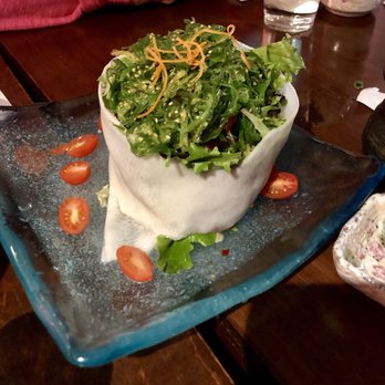 Ozora Sushi Restaurant - Fresh Japanese seaweed with mixed greens, tomatoes, and radish wrapping. - Sushi Bars Near Me - Concord, California