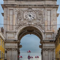 Praça do Comércio - Looking southward through Arco da Rua Augusta towards the Tagus River and the Statue of King José I