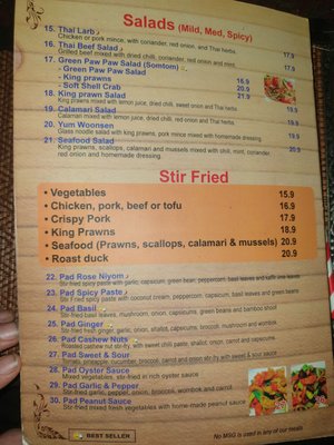Menu photo 6 Rose Niyom Thai Nundah, QLD