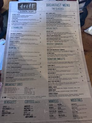 Menu photo 2 Drift Myrtle Beach, SC