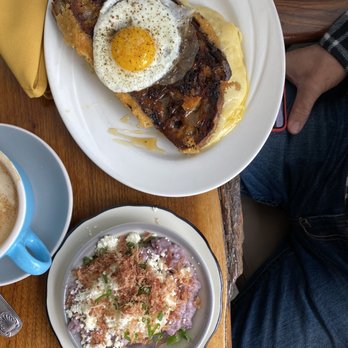 Milktooth - Grilled cheese with duck egg and heirloom grits - Breakfast & Brunch Near Me - Indianapolis, Indiana Milktooth - Grilled cheese with duck egg and heirloom grits - Breakfast & Brunch Near Me - Indianapolis, Indiana