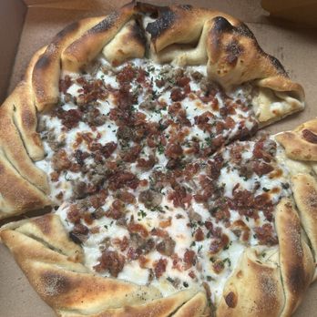 Can A Brotha Get A Slice - Personal Pan with bacon, beef and Alfredo base - Pizza Near Me - Montgomery, Alabama