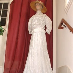 Museum on Main Street - White wedding dresses were the exception to the rule before about 1900.