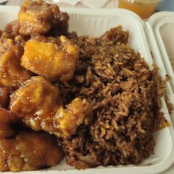 Sun Sun Restaurant - Orange Chicken - delish, just needs a longer fry