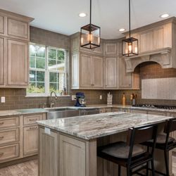 Superior Cabinet Supply - Shiloh  Cabinetry Poplar stained with Seagull