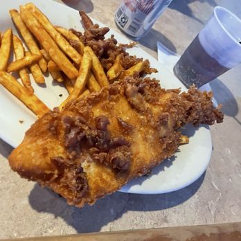 Vfw Post 3270 - Fish and chips - this was haddock - Bars Near Me - Jacksonville Beach, Florida Vfw Post 3270 - Fish and chips - this was haddock - Bars Near Me - Jacksonville Beach, Florida