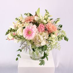 Garden Of Eden Florist - Beautiful Pastel Flower Arrangement called "Eternal Joy" perfect for any occasion.