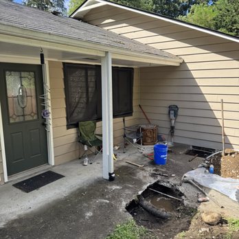 Dirt Cheap Sewer - New water service line. Had to bypass several old repairs and thread a new 50 year life Pex line to replace it. Success!!! - Plumbing Near Me - Everett, Washington Dirt Cheap Sewer - New water service line. Had to bypass several old repairs and thread a new 50 year life Pex line to replace it. Success!!! - Plumbing Near Me - Everett, Washington