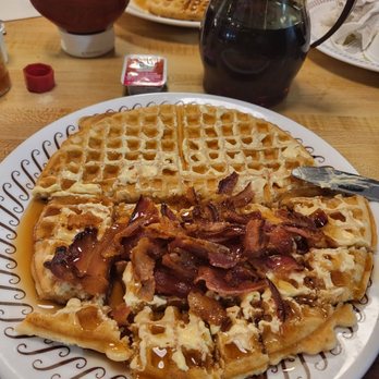 Waffle House - My special touch.  Bacon was perfect. - Diners Near Me - Albuquerque, New Mexico