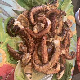 Grilled octopus.... words can't even describe how amazing the taste is.
