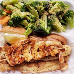 America's Best Wings - 9'5'19 Grilled Lemon Pepper Catfish Meal w Grilled Shrimp Add on !!