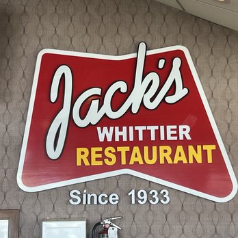 Jack's Whittier Restaurant - Sign - Breakfast & Brunch Near Me - Whittier, California Jack's Whittier Restaurant - Sign - Breakfast & Brunch Near Me - Whittier, California