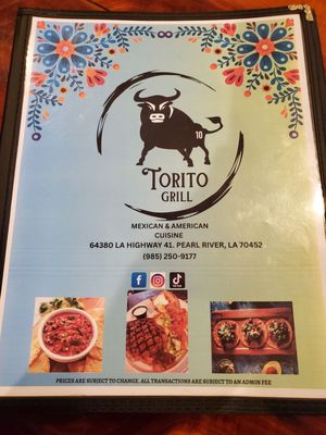 Menu photo 1 Torito Grill Pearl River, LA Menu photo 1 Torito Grill Pearl River, LA