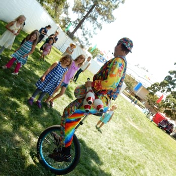 Marin County Fair - Clown unicycle juggling guy - Festivals Near Me - San Rafael, California