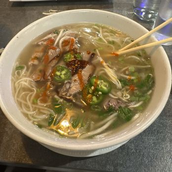 Pho & Beyond - We all got the brisket pho and it was amazing!! Sauced up - Vietnamese Near Me - Las Vegas, Nevada