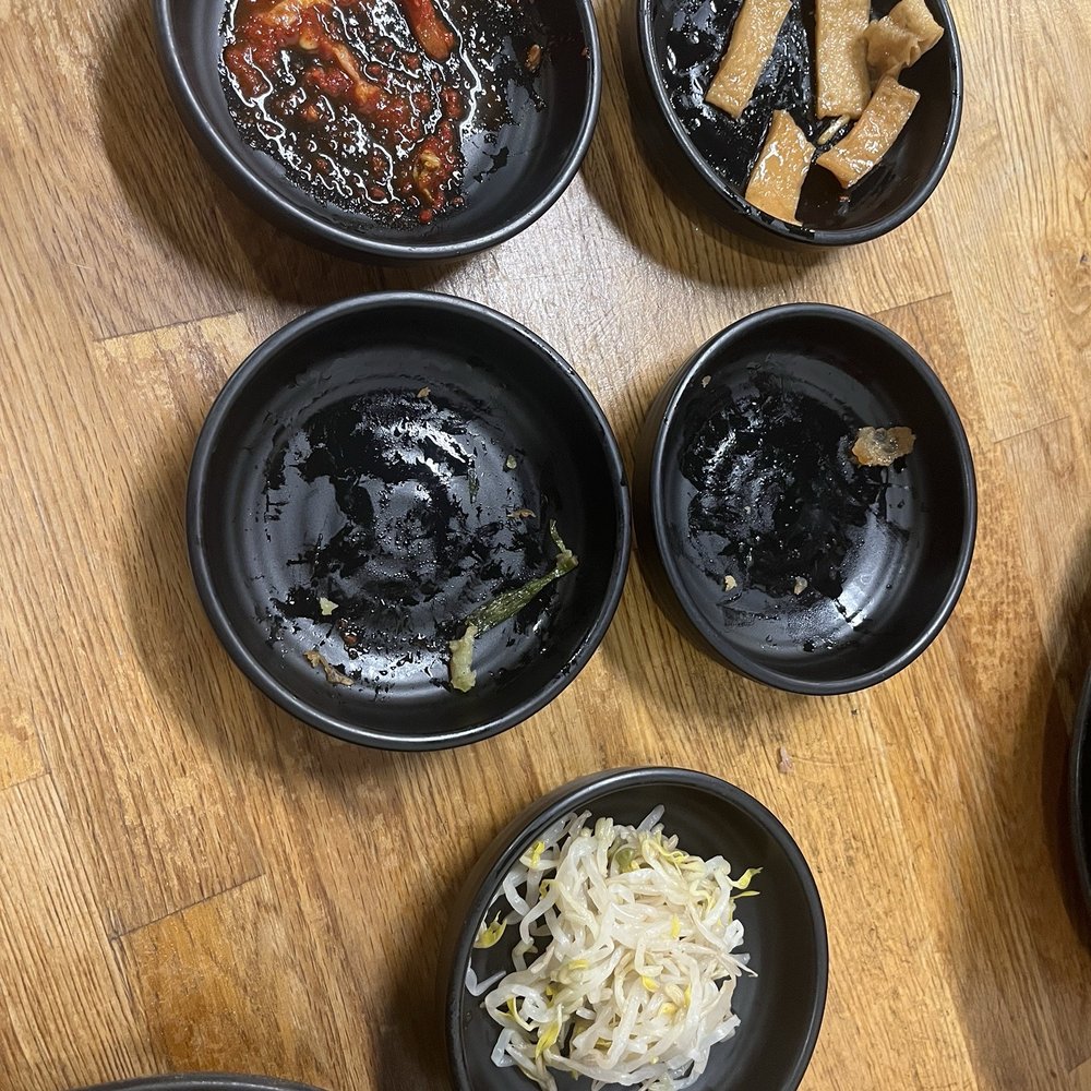 Banchan sides that stayed empty