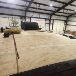MOF Mobile RV Repair - New wood for roof repair.