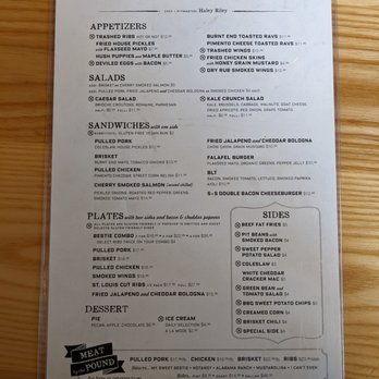 Salt + Smoke - Menu at Salt + Smoke - Bars Near Me - Saint Louis, Missouri