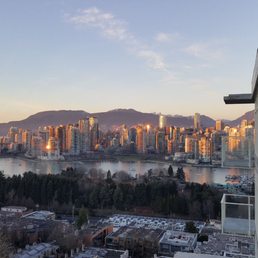 View from our balcony overlooking downtown Vancouver. View from our balcony overlooking downtown Vancouver.