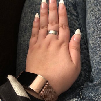 Enchanted Nail Salon - Acrylic white tip - Nail Salons Near Me - Orange, California