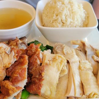 Red Chicken Thai - Flavorless hainan chicken with fried chicken - Thai Near Me - San Gabriel, California