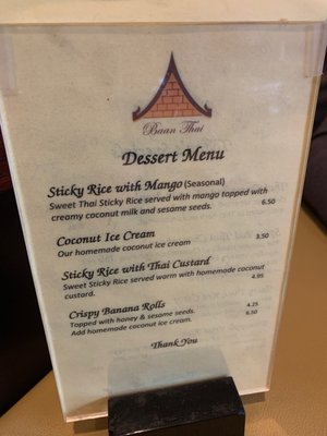 Menu photo 1 Baan Thai Apex, NC